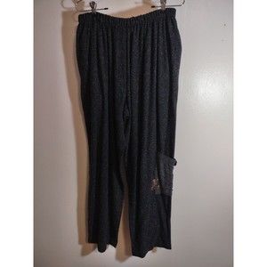 Ginza Women's 3 Pants Art to Wear Designer Gray Speckled Textured Israel Made